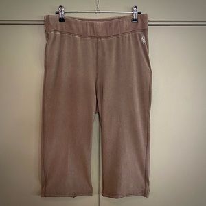 Free People cropped tan capris.  Women’s large